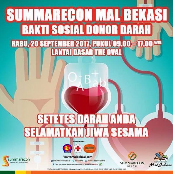  Event Blood Donation at Summarecon Mal Bekasi September 2017