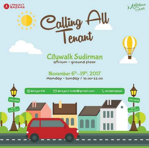  Calliing All Tenant at Citywalk Sudirman September 2017