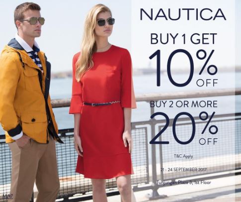  Newest Discount from Nautica at Tunjungan Plaza September 2017