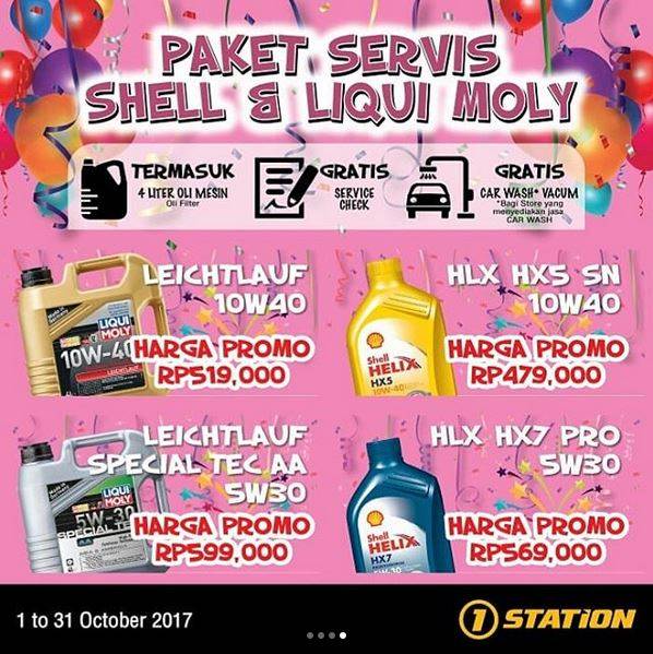  Service Shell & Liqui Moly Package Promotion at 1 Station October 2017