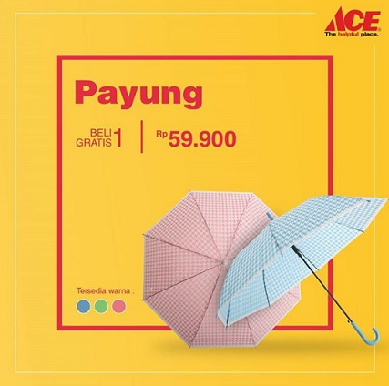  Buy 1 Get 1 Free Umbrella at Ace Hardware October 2017