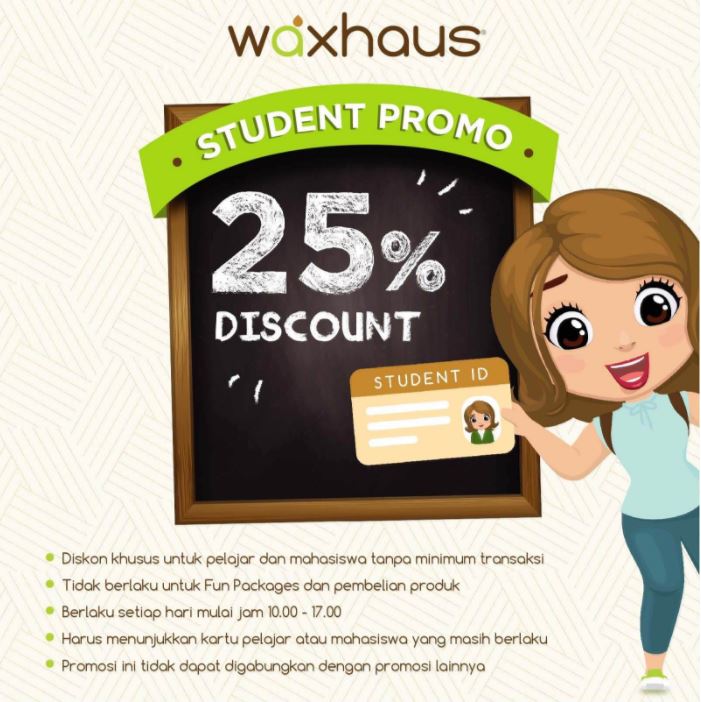  Discount 25% from Waxhaus October 2017