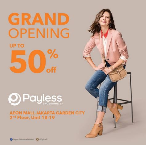  Discount 50% at Payless Aeon Mall Jakarta Garden City October 2017