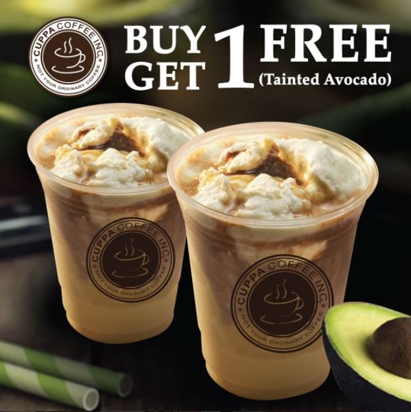  Buy 1 Get 1 Free from Cuppa Coffee October 2017