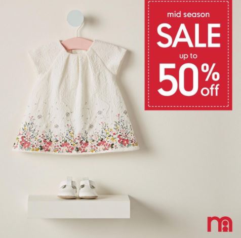 Discounts up to 50% from Mothercare October 2017
