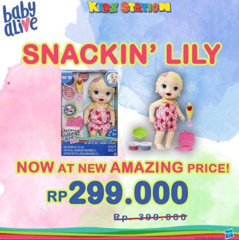  Special Price Promotion Snackin 'Lily at Kidz Station October 2017