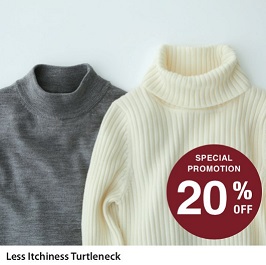  Turtleneck Discount 20% Off from MUJI October 2017