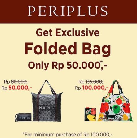  Folded Bag Promotion at Periplus November 2017