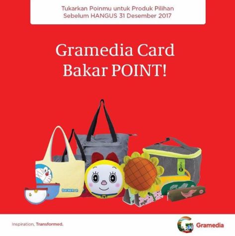  Promosi Gramedia Card Bakar Poin November 2017