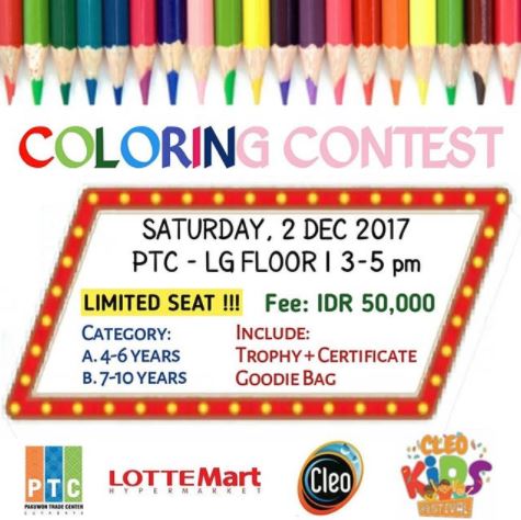  Coloring Contest at Pakuwon Trade Center November 2017