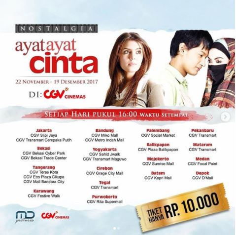  Nostalgic Ayat Ayat Cinta in CGV November 2017