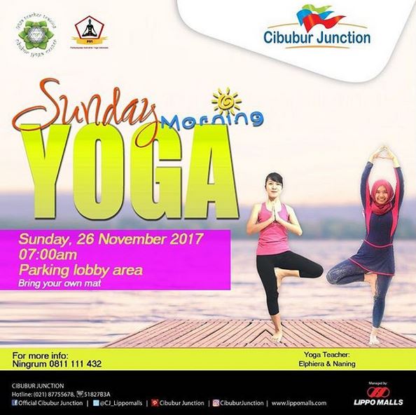  Sunday Morning Yoga at Cibubur Junction November 2017