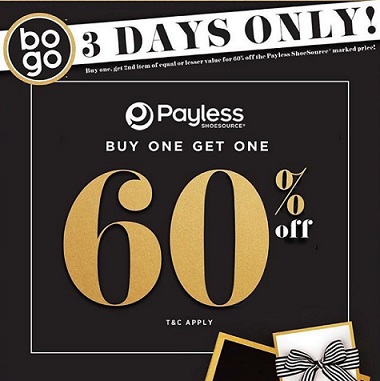  3 Days Only Special Promo at Payless November 2017