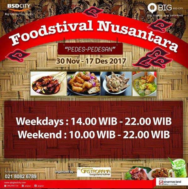  Foodstival Nusantara di QBig BSD City Mall November 2017