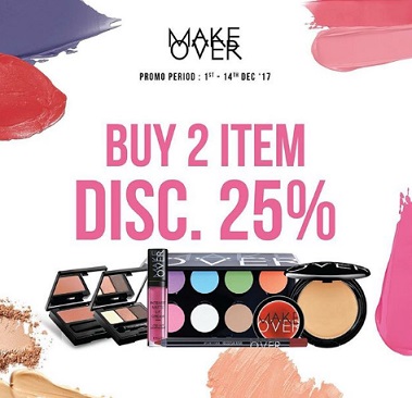  Buy 2 Get Discount 25% Make Over at Matahari Department Store November 2017
