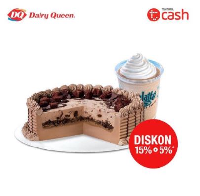  15% + Cashback 5% discount on Dairy Queen December 2017