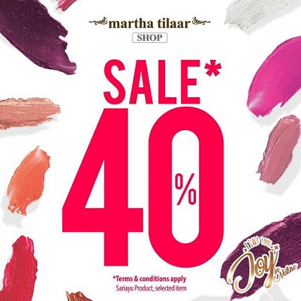  Diskon 40% Lipstick Sariayu di Martha Tilaar Desember 2017