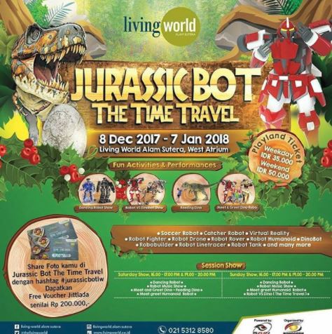 Jurassic Bot The Time Travel at Living World Mall Alam Sutera December 2017