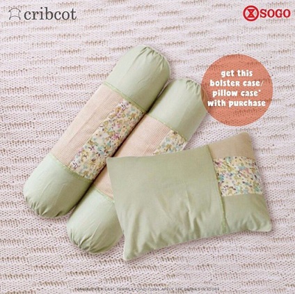  Free  Bolster Case or Pillow Case from Cribcot at  SOGO Dept Store December 2017