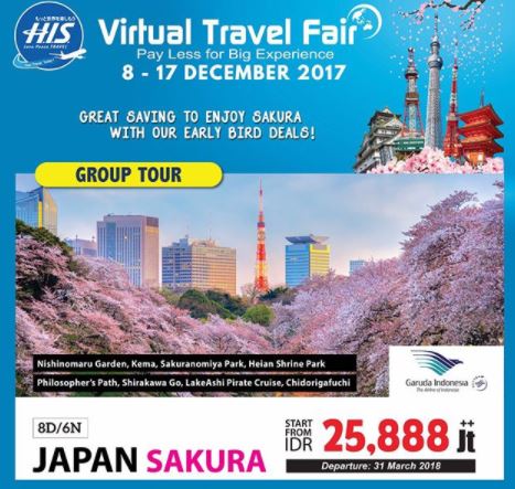  Japan Sakura Promotion at HIS Travel December 2017