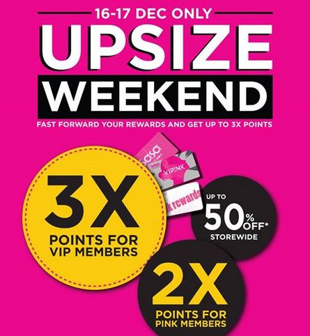 Promotion Upsize Weekend at Sasa Singapore December 2017
