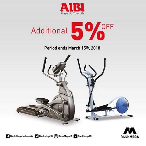  Additional Discount 5% at Aibi with Bank Mega Credit Card December 2017