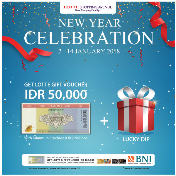  New Year Celebration from Lotte Shopping Avenue January 2018