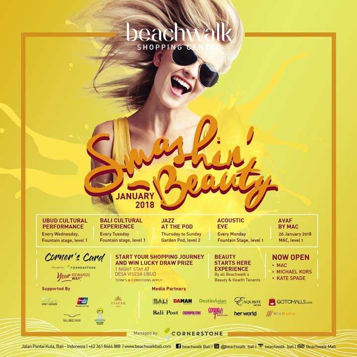  Smashin Beauty Event di Beachwalk Januari 2018