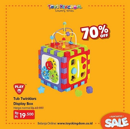  Promo Discount 70% Tub Twinklers Display Box at Toys Kingdom January 2018
