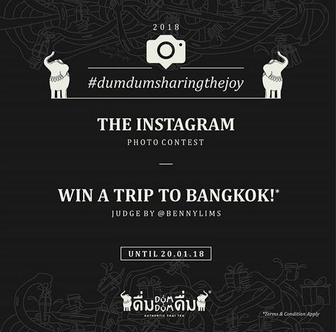  Win a Trip to Bangkok di Dum Dum Thai Drink Januari 2018