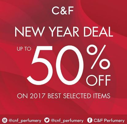  Discount 50% from C & F Perfume January 2018