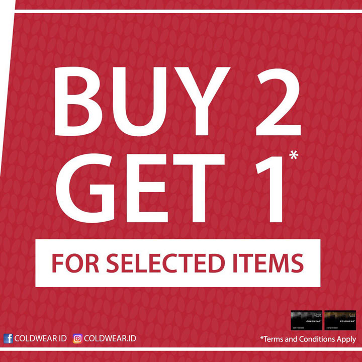  Buy 2 Get 1 Free from Coldwear January 2018