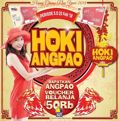  Get  Promo Hoki  Angpao at Mitra 10 January 2018