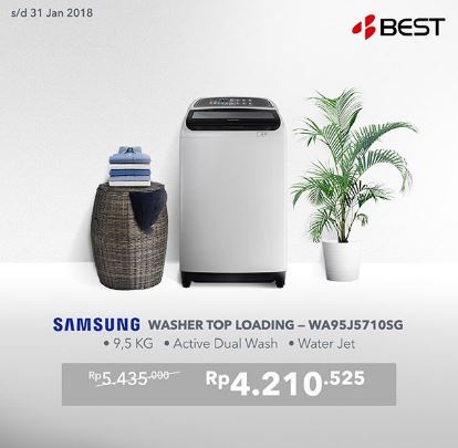  Get Special Price Promo Washer Samsung at Best Denki January 2018
