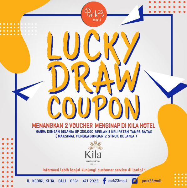  Lucky Draw Coupon from Park23 January 2018