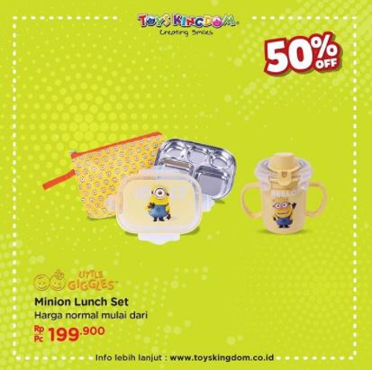 Promo Discount 50% Minion Lunch Set at Toys Kingdom January 2018