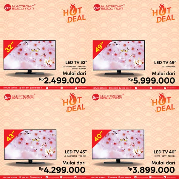  Promo Hot Deal Spesial TV dari Electronic Solution Januari 2018
