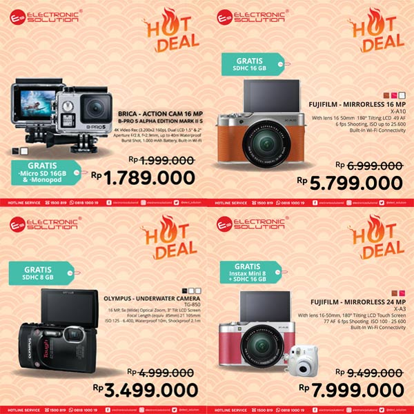  Hot Deal Special Camera from Electronic Solution January 2018
