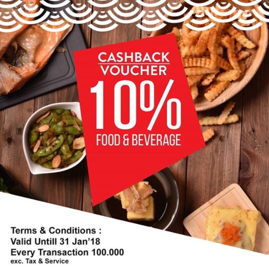  Voucher Cashback 10%  from Zenbu January 2018