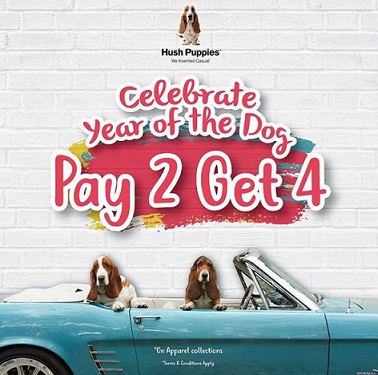 Promo Pay 2 Get 4 from Hush Puppies January 2018