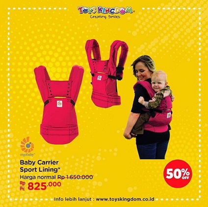  Discount 50% Baby Carrier Sport Lining at Toys Kingdom January 2018