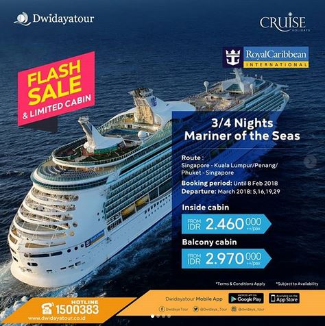  Cruises Sailing at Dwidaya Tour February 2018