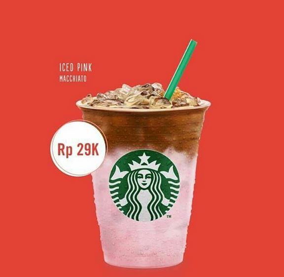  Special Price Iced Pink Macchiato at Starbucks February 2018