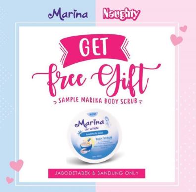  Promo Free Gift Marina Body Scrub From Naughty February 2018