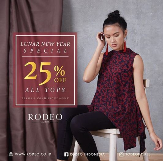  25% Discount Promo from Rodeo February 2018