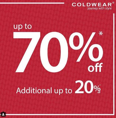  Get Discount Up to 70% from Coldwear February 2018