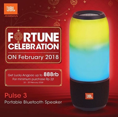  Get Lucky Angpao Up to Rp 888,000 from JBL February 2018