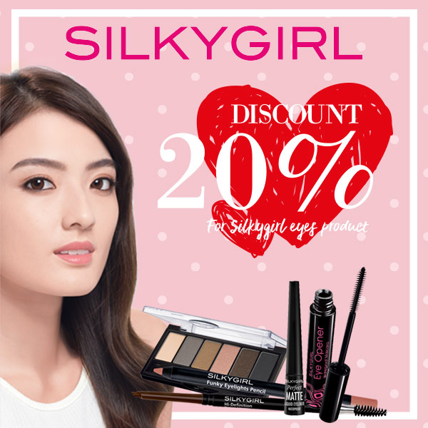  Eyes Product 20% off at Silky Girl February 2018