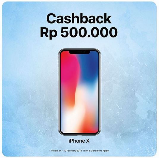  Cashback Rp 500.000 at Global Teleshop February 2018