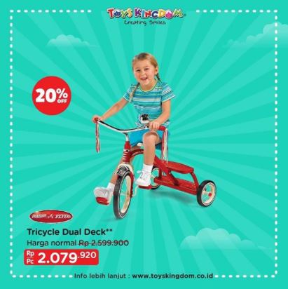  Get 20% Discount Trycle Dual Deck from Toys Kingdom February 2018
